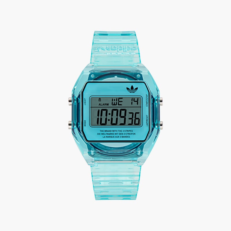 Adidas Digital Resin Watch for Men - Blue - Image 1